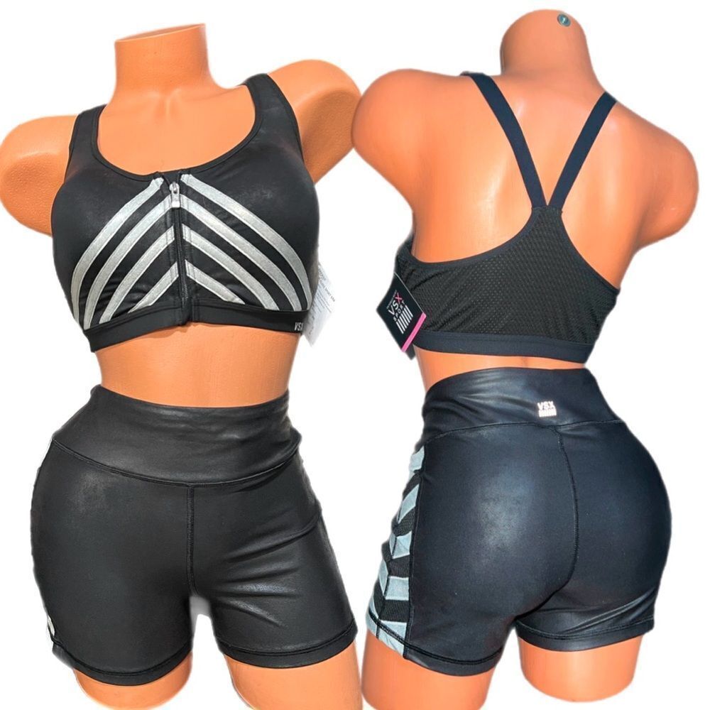 Victoria’s Secret Vxs Shine Set Knockout Maximum Support bra & Hot Short 36D / L